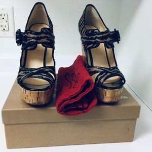 Christian louboutin wedge sandals